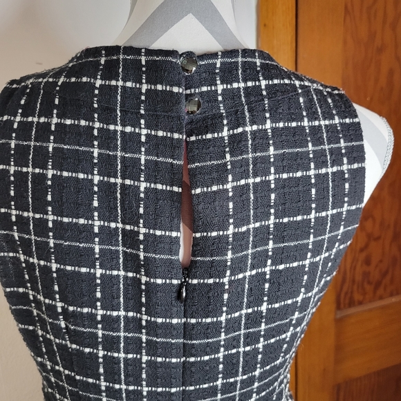 Eliza J New York Beaded Neckline Wool Blend Fit and Flare Dress Size 10 - Picture 6 of 9